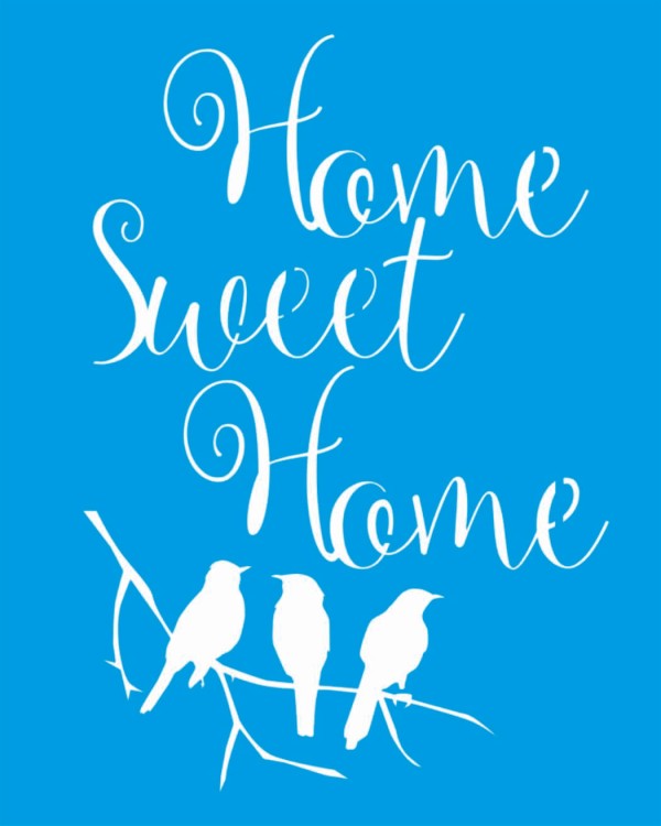 Stencil 20 x 25 cm Home Sweet Home Ref.LSG-20 Litocart