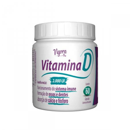 Encontraproduto.com.br - VIGORA PLUS VITAMINA D 2.000UI COM 60 COMPRIMIDOS