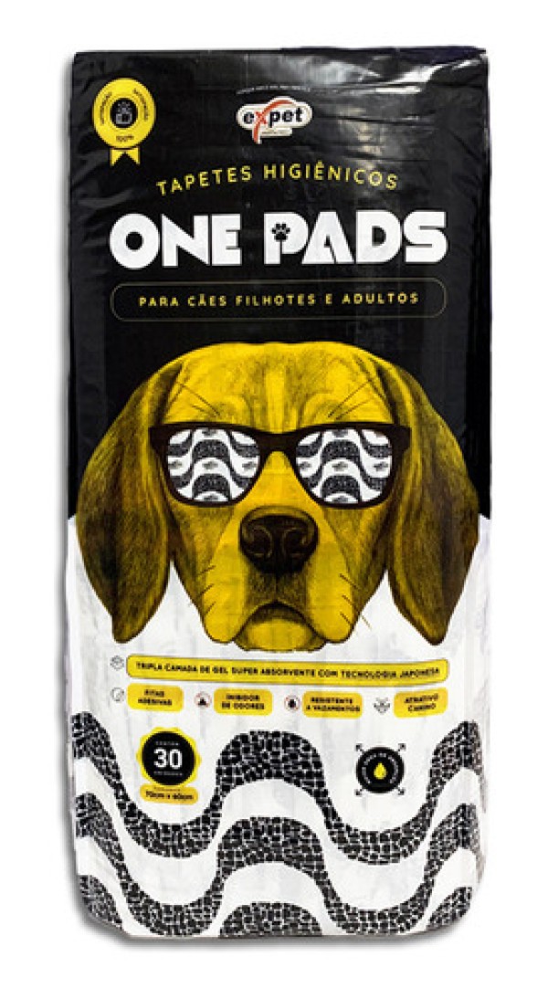 Tapete Higiênico One Pads 30 unidades 70x60cm One - Multilaser