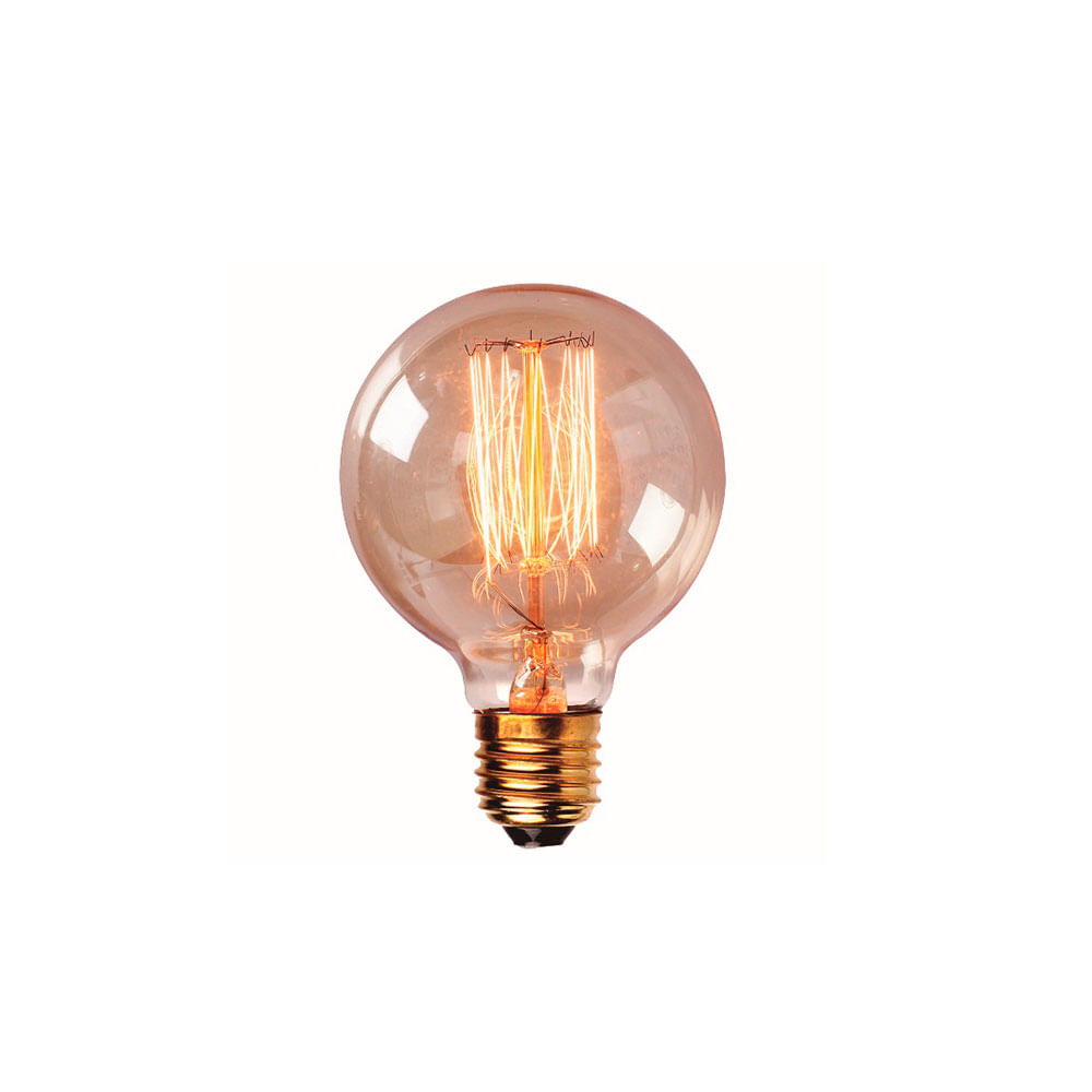 Lâmpada de filamento de carbono globo E27 220V 40W 2200K OL