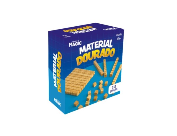 Material Dourado Madeira 111 Peças - MAGIC