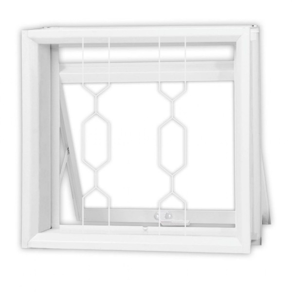 Maxim-Ar Aço 1 Seção Grade 50Cmx50Cm Requadro 12Cm Branca
