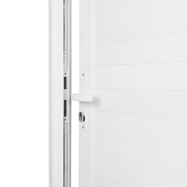 Encontraproduto.com.br - Porta MGM 210X80X8Cm Branca Project Lambri ID 255 - Direita - Alumínio