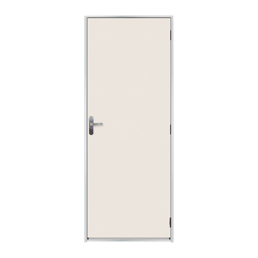 Kit Porta MGM 217x80x12Cm Madeira com Batente de Aço ID 27590 Branco - Direito - Madeira/Aço