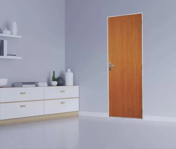 Encontraproduto.com.br - Kit Porta MGM Mogno Batente Aço Branco217X70X06D ID 27719
