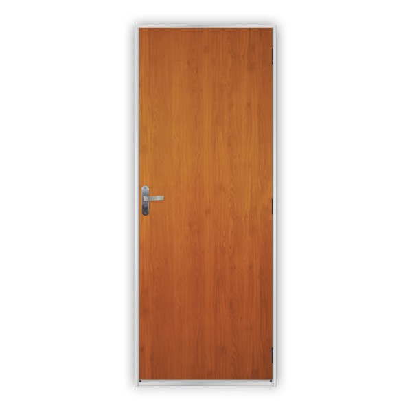 Encontraproduto.com.br - Kit Porta MGM 217x80x12Cm Madeira Mogno com Batente de Aço ID 27626 Branco - Direita - Madeira/Aço