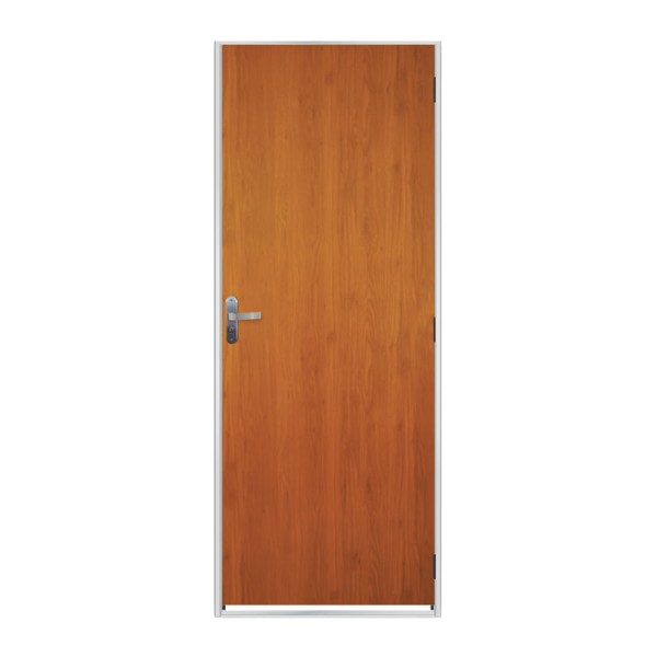 Encontraproduto.com.br - Kit Porta MGM 217x60x12Cm Madeira Mogno com Batente de Aço ID 27635 Branco - Direita - Madeira/Aço