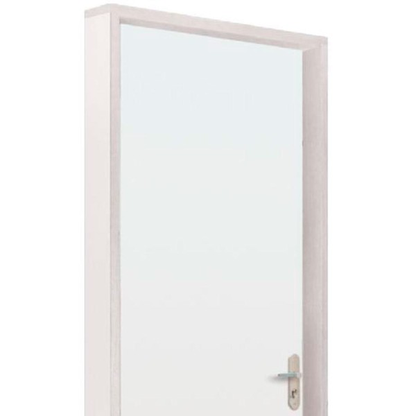 Encontraproduto.com.br - Kit Porta Lisa Colméia Branco Bt 12 MDF Regulável Esquerdo 215x84cm