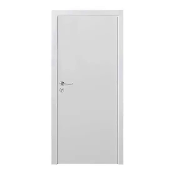 Encontraproduto.com.br - Kit Porta Lisa Colméia Branco Bt 12 MDF Regulável Direito 215x64cm