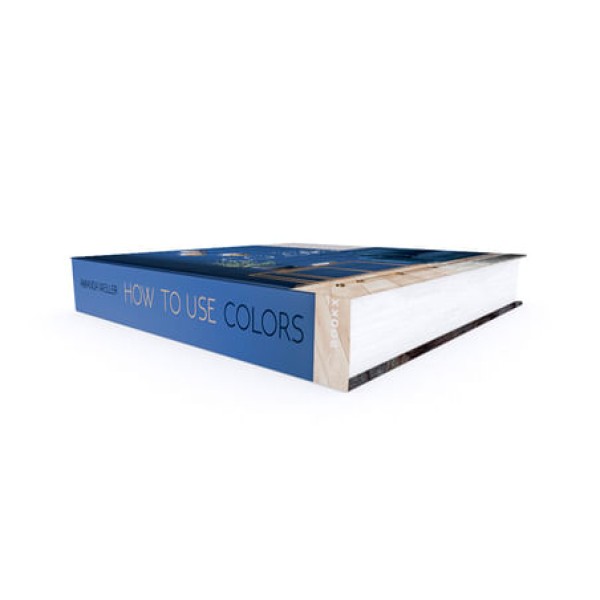 Encontraproduto.com.br - Caixa Livro How To Use Colors Azul 30cm