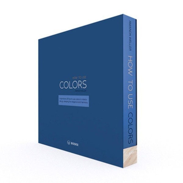 Encontraproduto.com.br - Caixa Livro How To Use Colors Azul 30cm