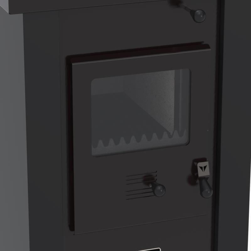 Encontraproduto.com.br - Calefator Venax Vulcano de Dupla Combustão, Preto - 24505