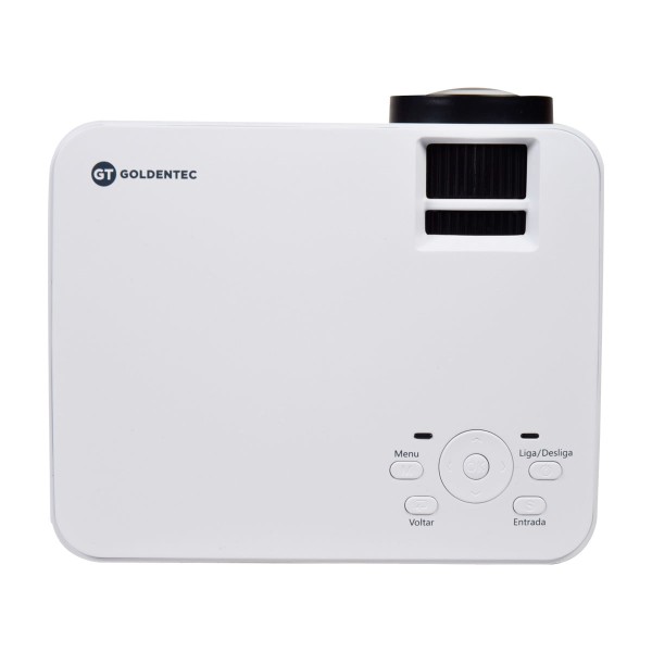 Encontraproduto.com.br - Projetor GT1000 WVGA 1000 Lumens com HDMI, AV, VGA, USB e SD Card
