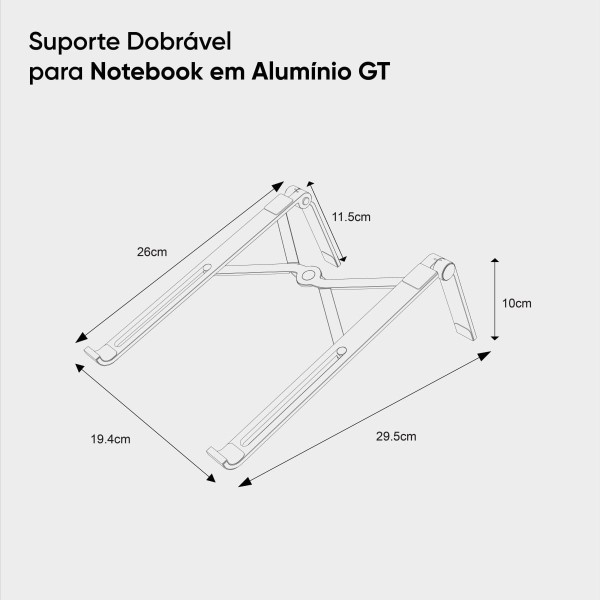 Encontraproduto.com.br - Suporte Dobrável Para Notebook até 16
