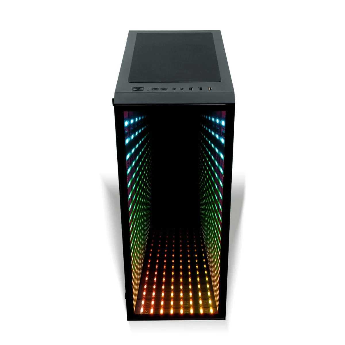 Encontraproduto.com.br - Gabinete Gamer GT Gamer Sem Fonte P3T2C GTPA03 Com LED RGB | Goldentec