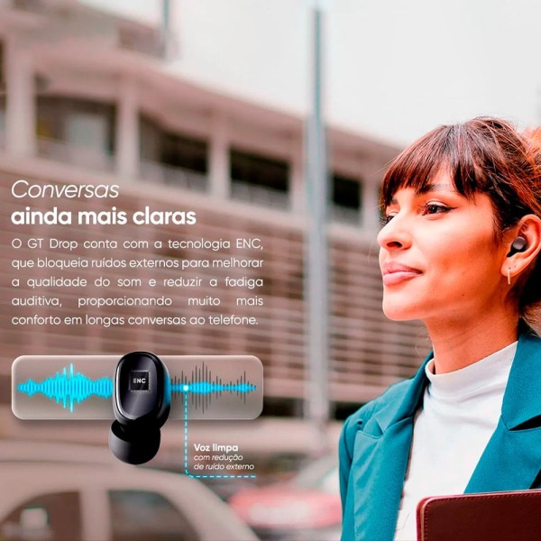 Encontraproduto.com.br - Fone de Ouvido TWS GT Drop  Preto | GT