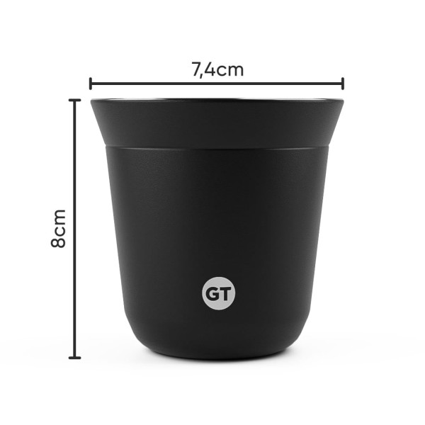 Encontraproduto.com.br - Copo Térmico GT Espresso 150ml Preto