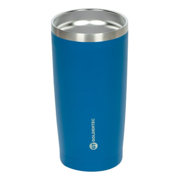 Copo Térmico Goldentec GT Colors Inox 600ml para bebidas quentes ou frias com tampa Azul Marinho