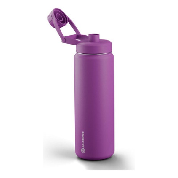 Encontraproduto.com.br - Garrafa Térmica Inox GT Colors 500 ml para bebidas quentes ou frias com tampa com bico e base emborrachada - Verde Claro