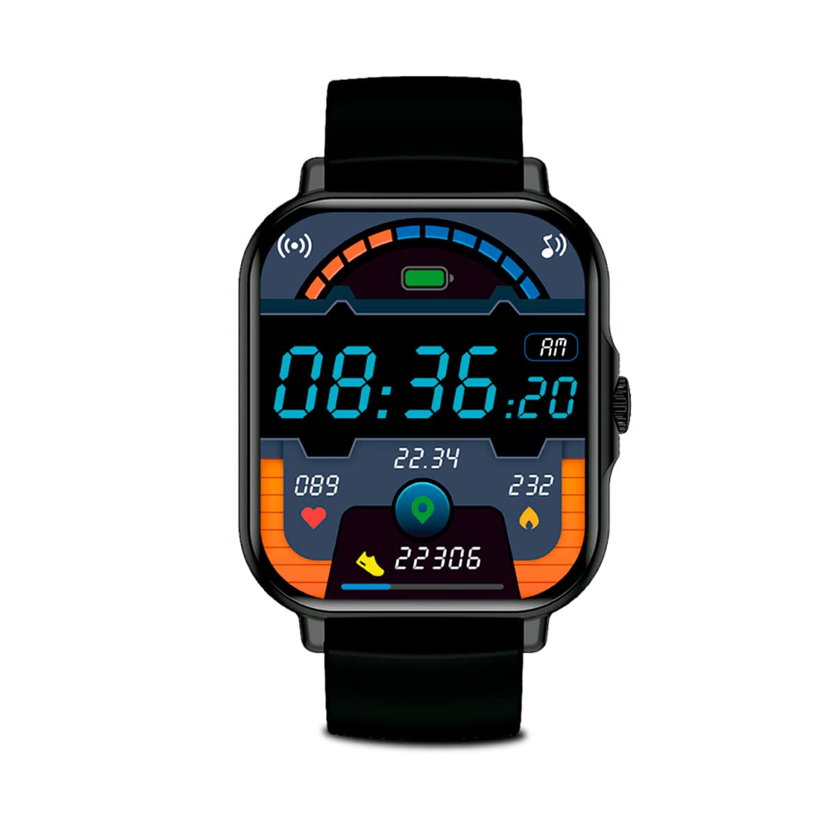 Encontraproduto.com.br - Smartwatch Relógio Inteligente GT Freedom Tela Full Touch 43mm IP67 Bluetooth 5.0 Preto