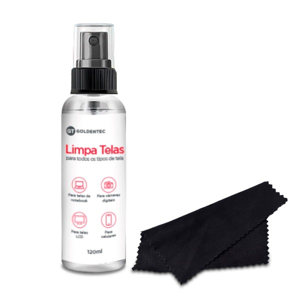 Limpa Telas 120ml com Pano Microfibra