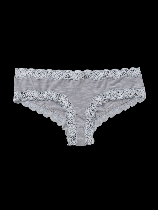 Calcinha Tanga Brasileira Em Modal E Detalhe Em Renda Mescla