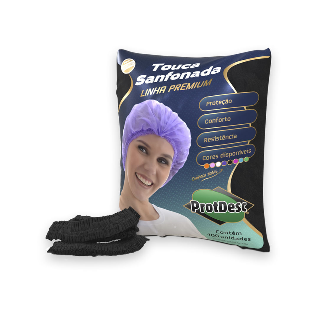 Encontraproduto.com.br - Touca Sanfonada com 100 - Protdesc
