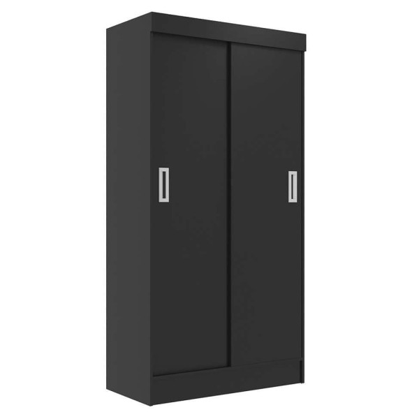 Encontraproduto.com.br - Guarda-Roupa Solteiro Berlim 2 PT Preto