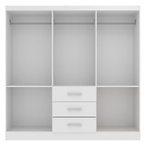 Encontraproduto.com.br - Guarda Roupa Casal 6 Portas 3 Gavetas Servilha Evidência Móveis