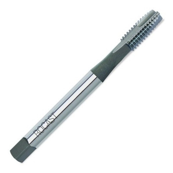 Encontraproduto.com.br - Macho para Máquina em Aço Rápido (HSS) Haste Reforçada Rosca Unificada Grossa (UNC) - Ponta Helicoidal - 1/8