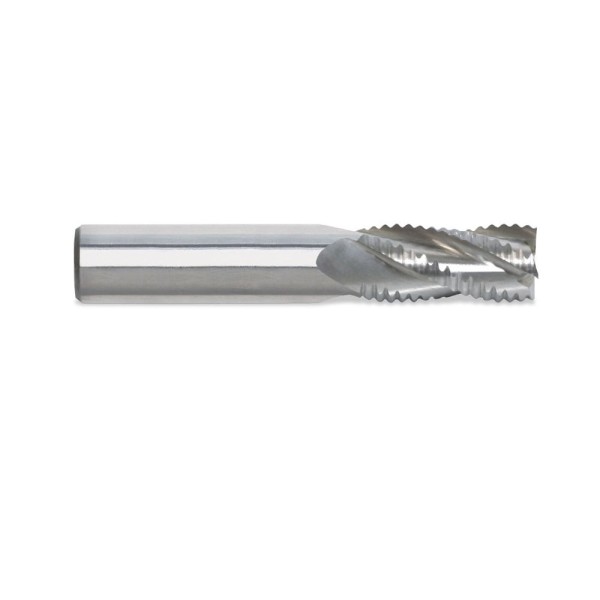 Fresa de Topo para Desbaste com Haste Cilíndrica em Aço Rápido - Vários Cortes - HSS - 25,00mm - Ref. 844 ANR Rocast 93,0013