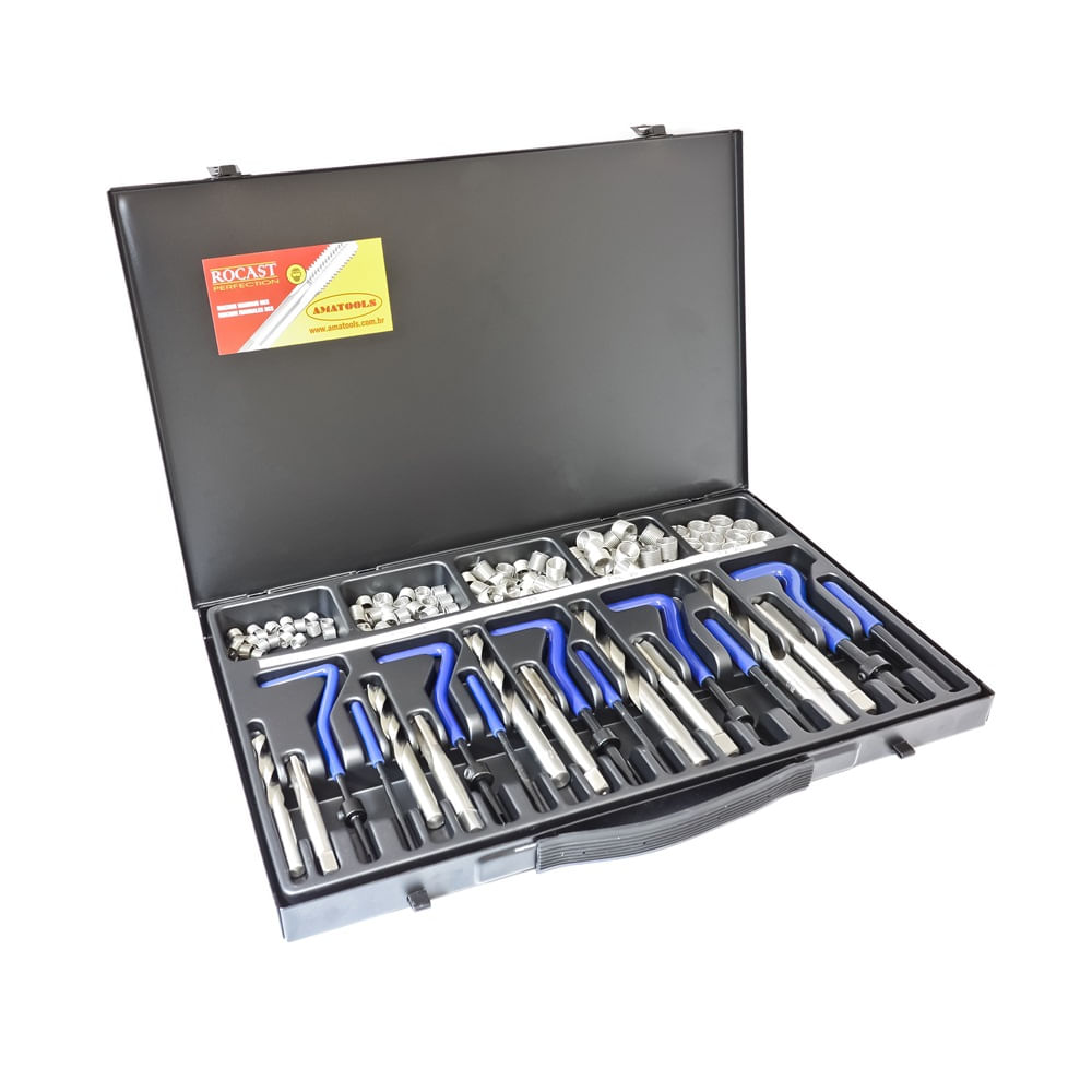 Kit Rosca Postiça Master - Rosca Unificada Grossa - UNC - 1/4