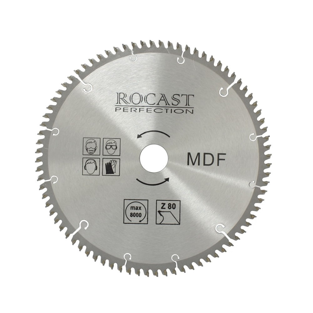Encontraproduto.com.br - Serra Circular com Pastilha de Metal Duro para Madeira Mdf 300mm x 96 D Ref. MDF Rocast 121,0002