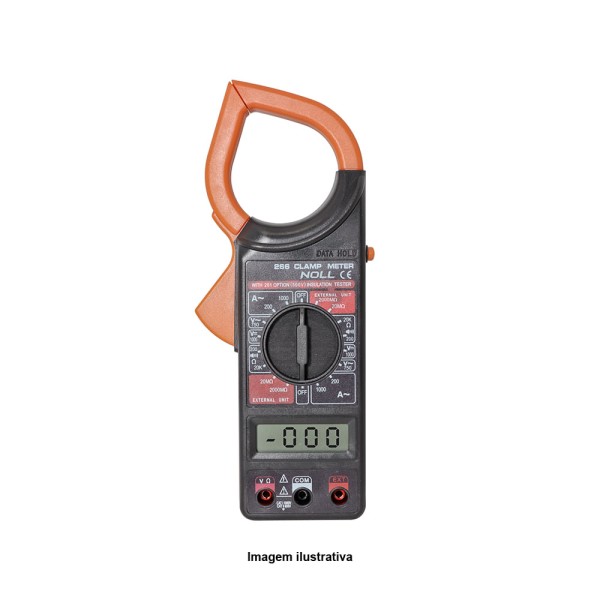 Encontraproduto.com.br - Alicate Amperímetro Digital 200 a 1000A AC Abertura da Garra 54mm Noll 234,0001