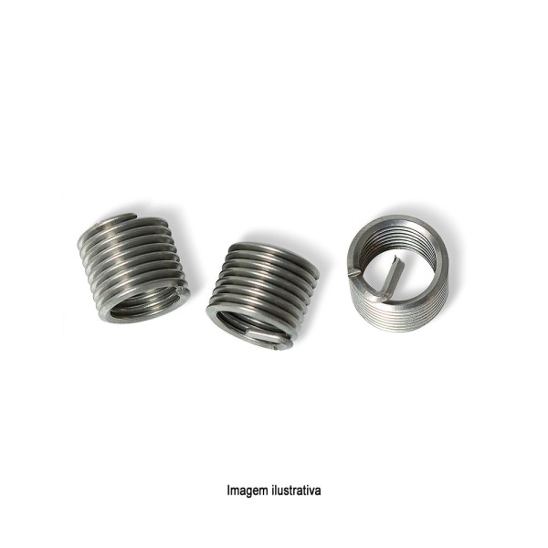 Encontraproduto.com.br - Insertos Rosca Postiça 2,5 x Ø Bitola M10 Passo 1,50 com 25 Peças Rocast 117,0030