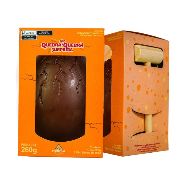 Ovo de Páscoa FLORYBAL Quebra-Quebra Surpresa 260g