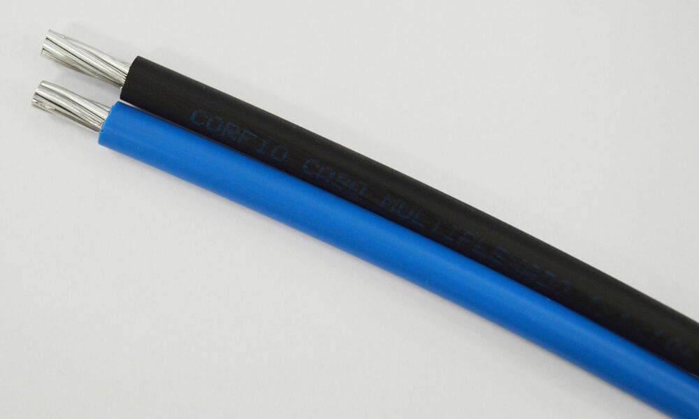 Encontraproduto.com.br - Cabo Multiplexado 16mm Duplex 1kv 90°c Preto Azul Corfio