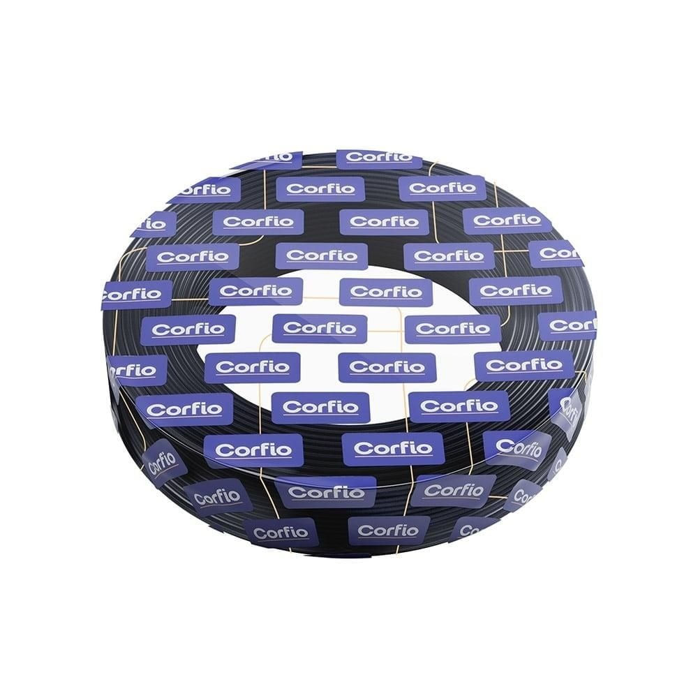 Cabo Flexivel PP 500V 3X1,5mm Rolo 100m Preto Corfio