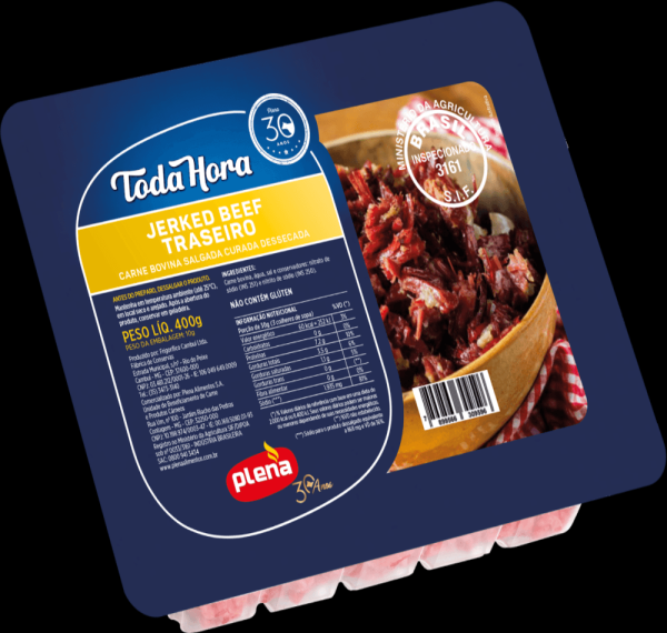 Encontraproduto.com.br - JERKED BEEF TRASEIRO TODA HORA PLENA 400G