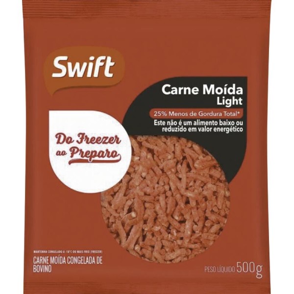 Carne Moída Light Swift Congelada Pacote com 500g