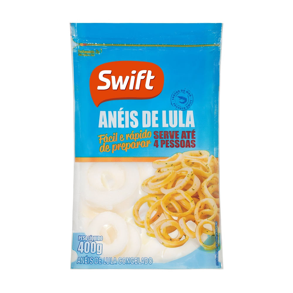 Encontraproduto.com.br - Lula em Anéis Swift Pacote com 400g