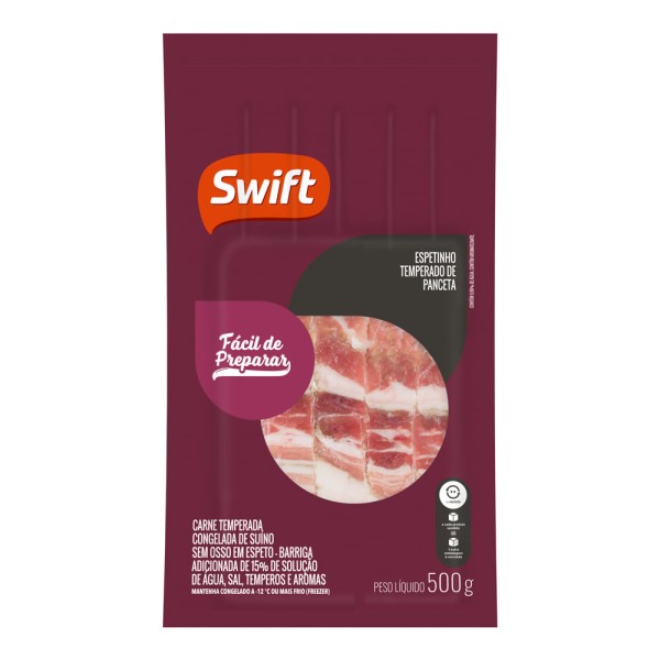 Espetinho Suíno Swift 900g Panceta