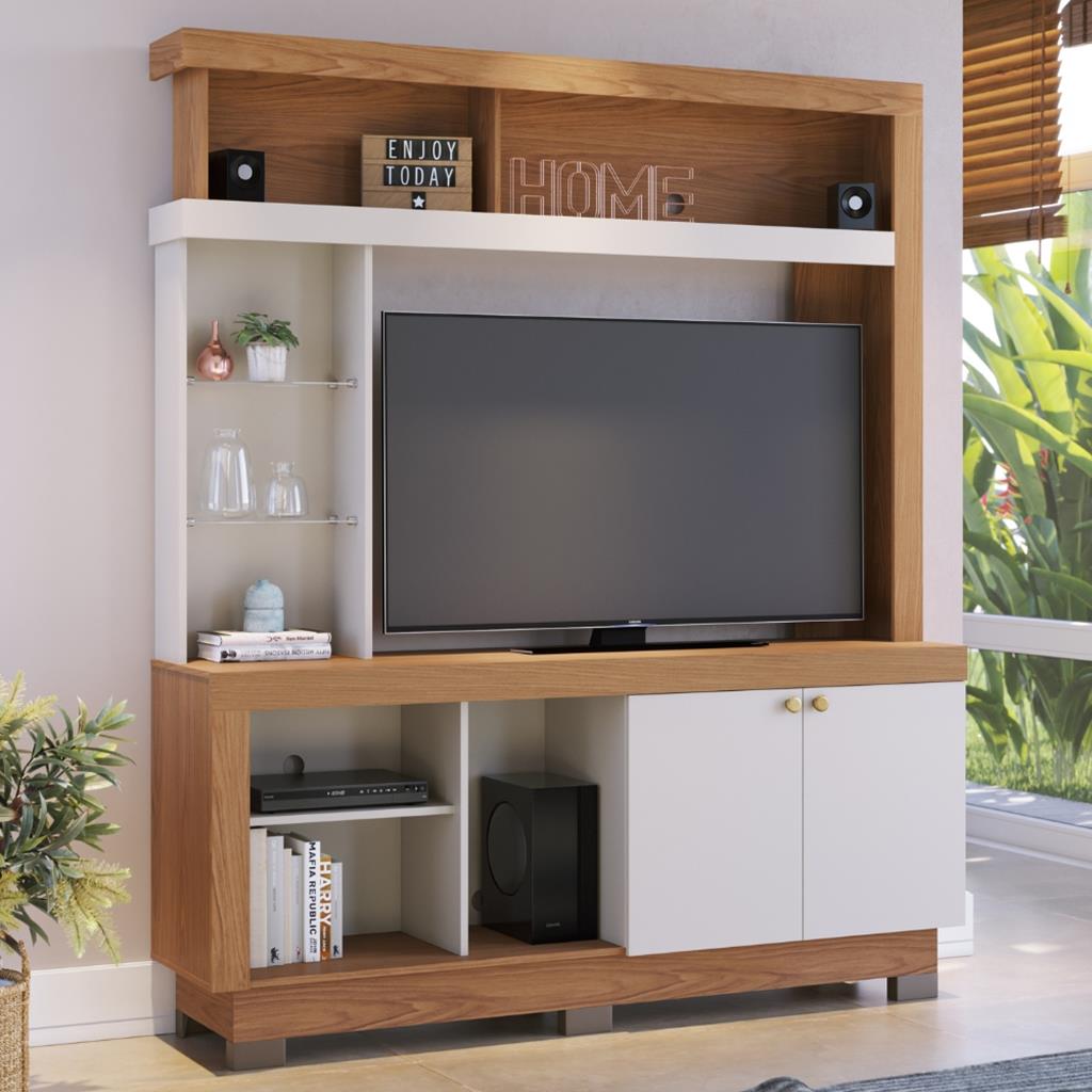 Estante Home para TV até 50 Polegadas 2 Portas Valença Colibri