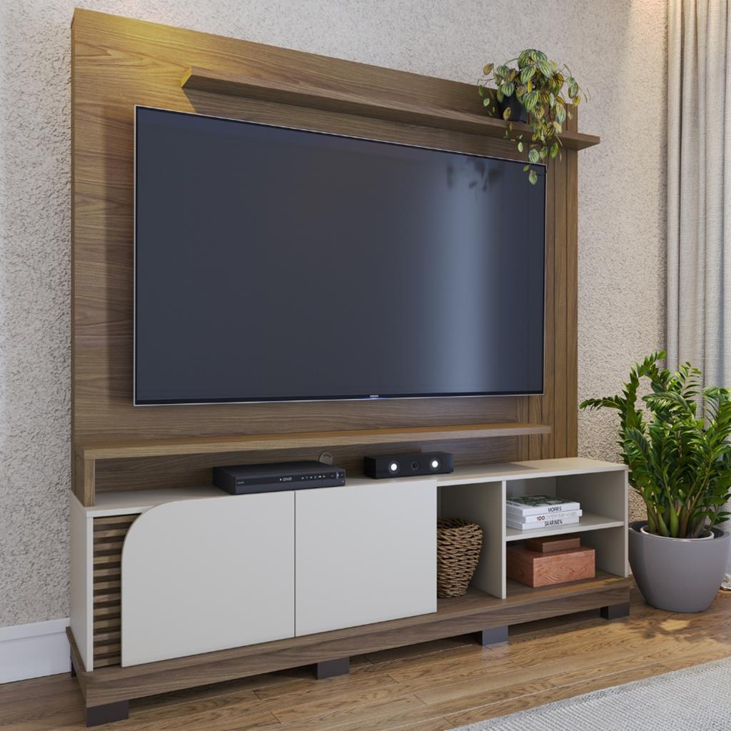 Estante Home para TV até 75 Polegadas 2 Portas Jurerê 1.8 Colibri