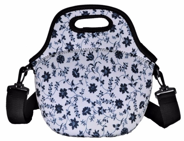 Encontraproduto.com.br - Lancheira Bolsa Térmica Marmita Fitness Neoprene  - Diversos Modelos | Flores