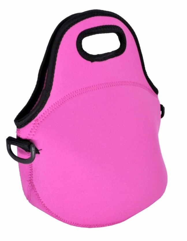 Lancheira Bolsa Térmica Marmita Fitness Neoprene  - Diversos Modelos | Rosa