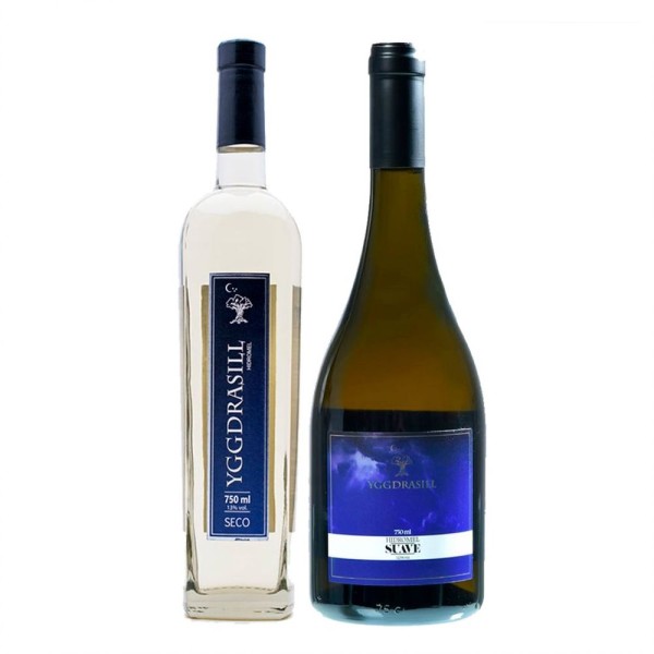 Encontraproduto.com.br - Kit Hidromel Yggdrasill Seco E Suave 750ml Cada