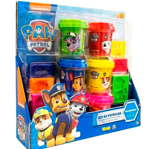 Encontraproduto.com.br - Patrulha Canina Massinha Kit Com 6 Potes - Sunny 1371