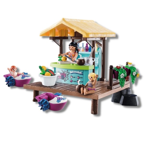 Encontraproduto.com.br - Playmobil - Quiosque Com Pedalinhos - Family Fun - 70612
