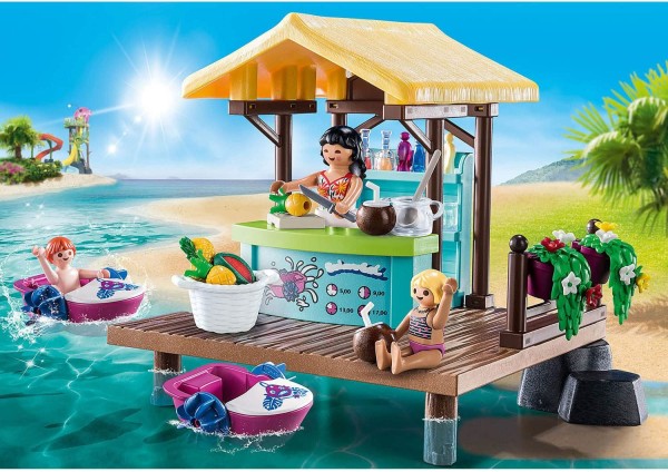 Encontraproduto.com.br - Playmobil - Quiosque Com Pedalinhos - Family Fun - 70612
